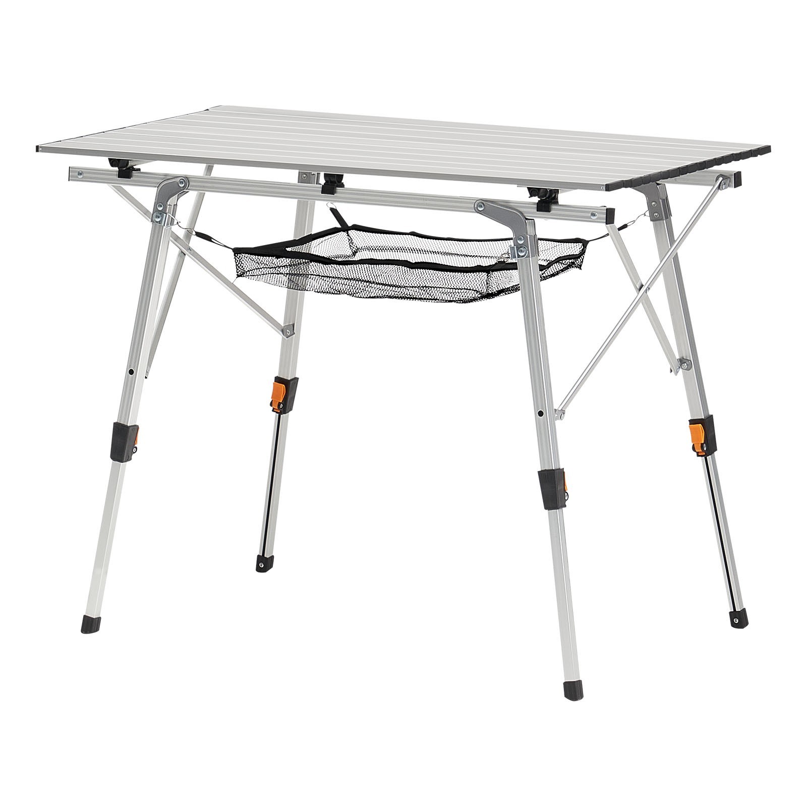 Ultralight Folding Camping Table Aluminum Roll Up with Mesh Layer