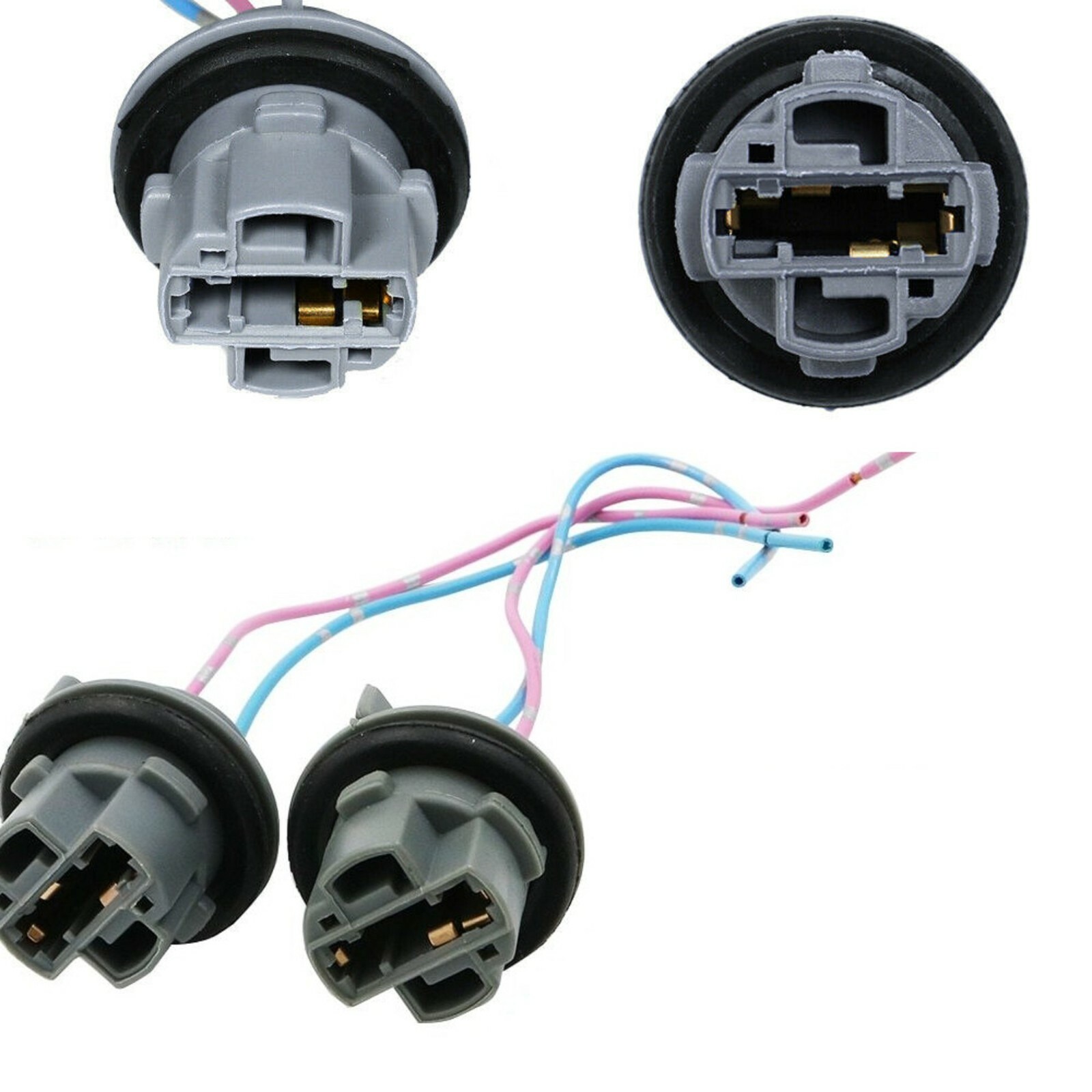 Universal Pigtail Wire Female Socket 7440 Two Harness Stop Brake Tail Replace