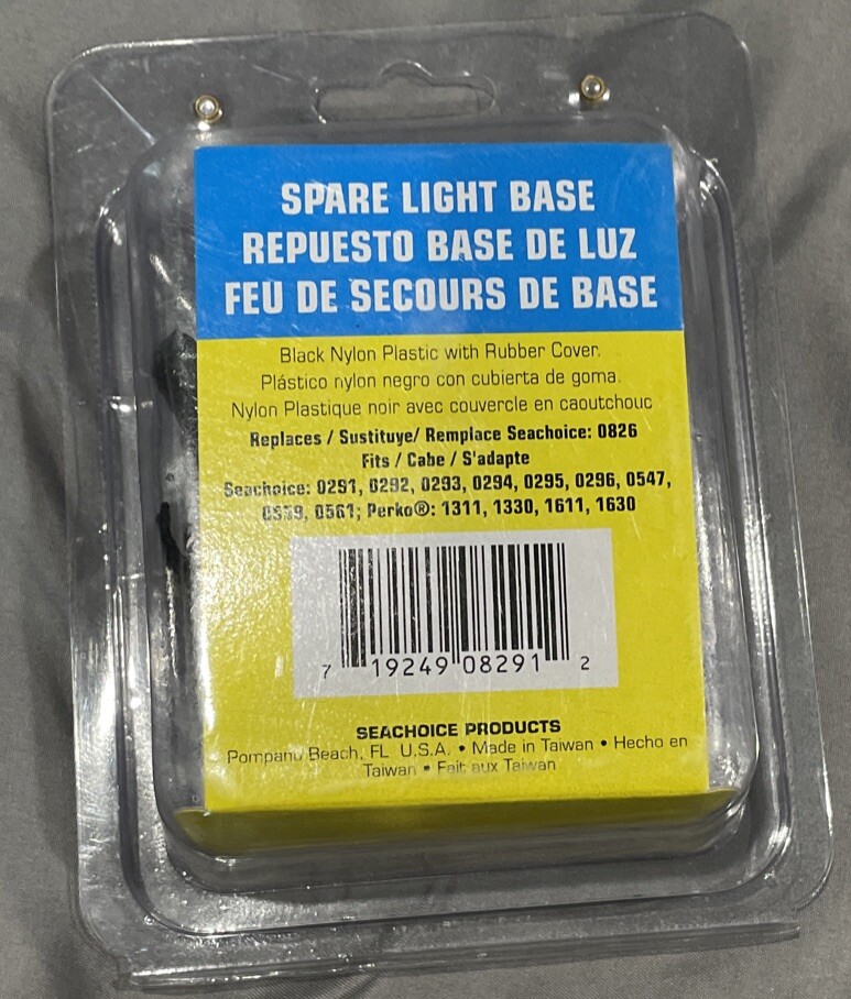 Seachoice New Spare Light Base Assembly, 50-08291