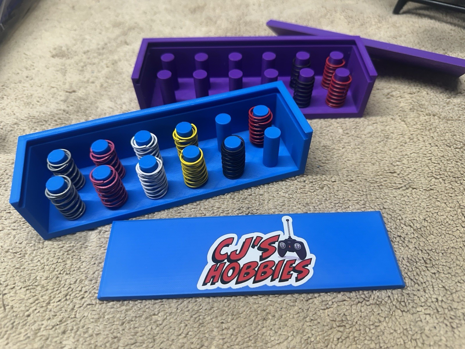 Losi NASCAR Spring Organizer 3D Printed Multiple Colors Available 12-24 Spring