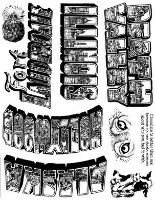 Unmounted Rubber Stamp Plate, Unmounted/Uncut Pink Rubber Stamps