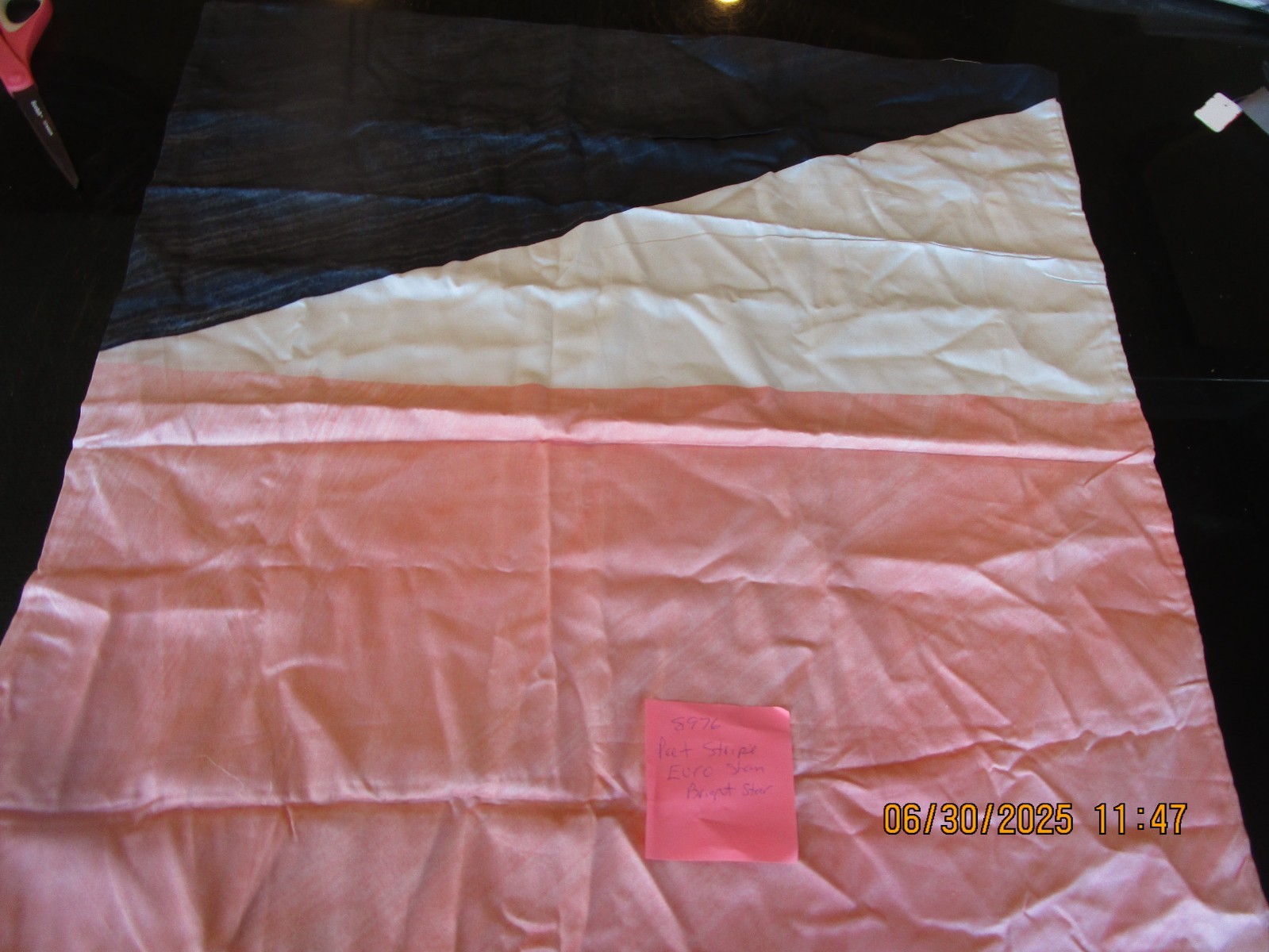 1 West Elm Poet stripe Euro sham New wo tags