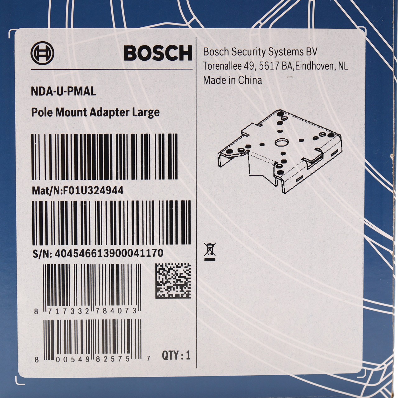 Bosch NDA-U-PMAL Large Pole Mount Adapter