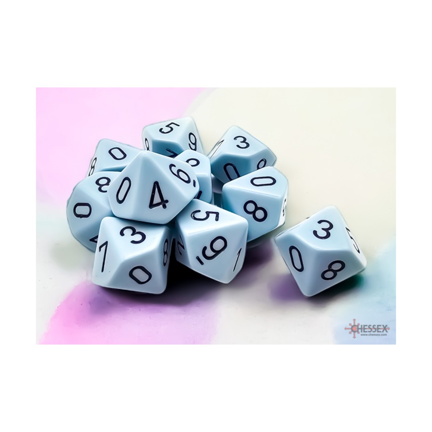 Chessex Dice & Supplies d10 Blue w/Black (10) New