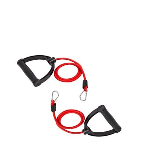 Replacement Elastic Ropes for Waist Twister Machine, Pilates Two red pieces