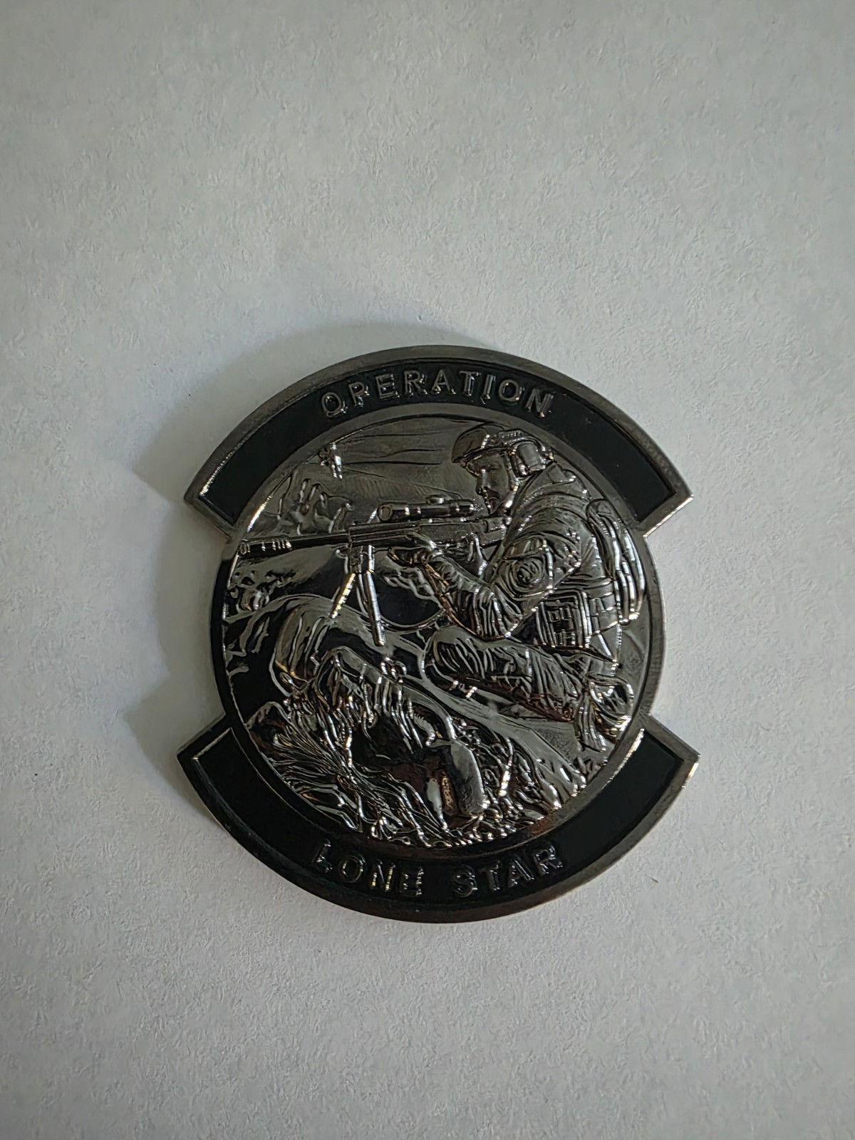 Operation Lone Star Challenge Coin Black Nickel Variation Only 75 Made RARE!