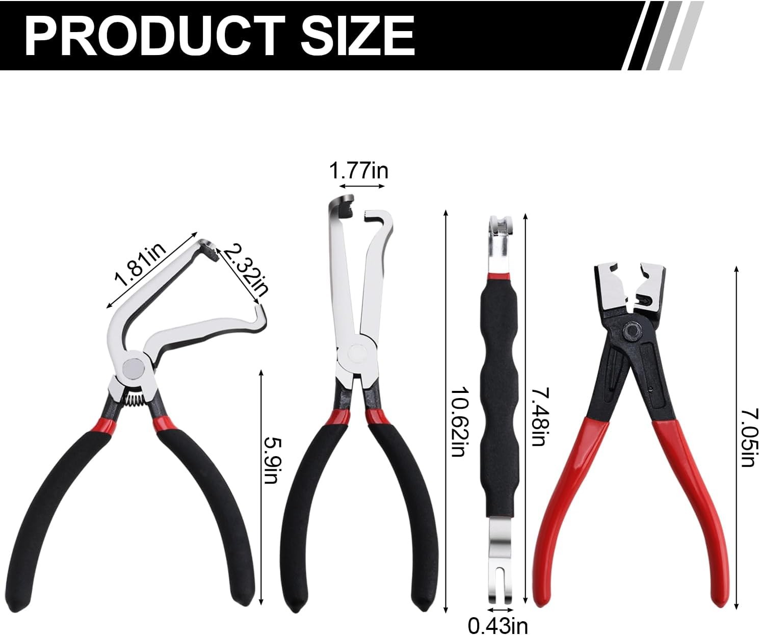 4Pcs Electrical Disconnect Pliers 60 Degree Electrical Connector Separator Tools