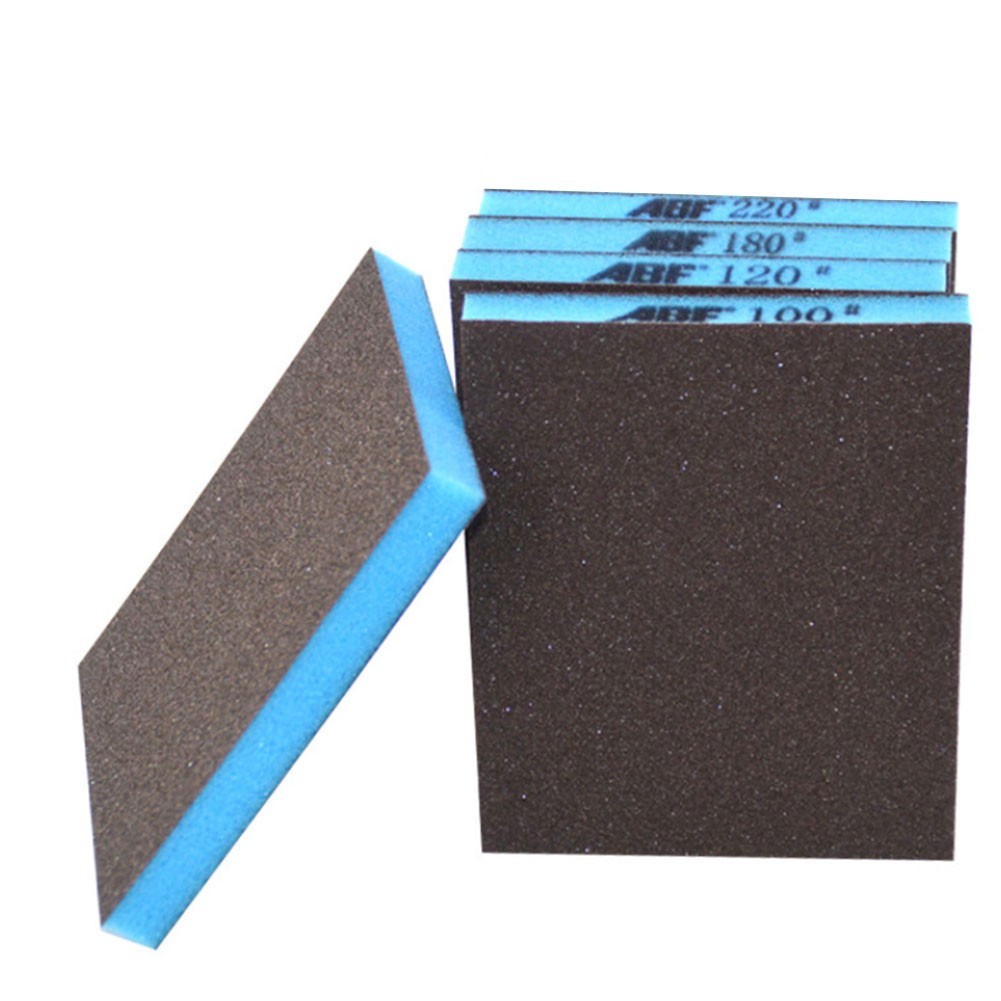 4 Pieces Flexible Wet Dry Sanding Sponge Pads Foam Sandpaper Polishing Set