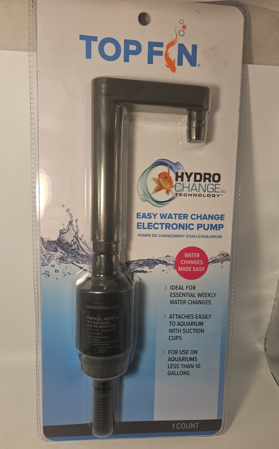 TOP FIN EASY WATER HYDRO CHANGE TECHNOLOGY ELECTRONIC PUMP AQUARIUM WATER CHANGE