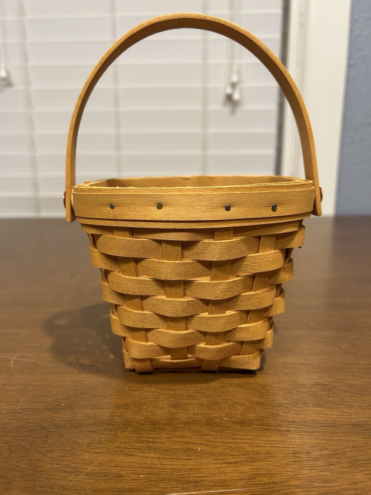 Longaberger 2001 Basket American Cancer Society 4.5” Tall Hexagon Shape