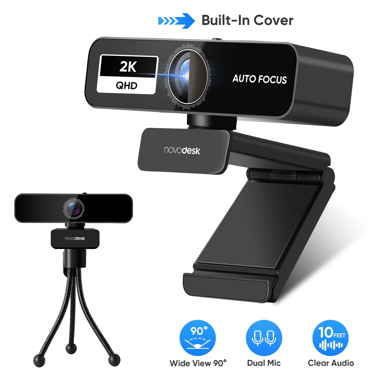 Webcam with Dual Microphone