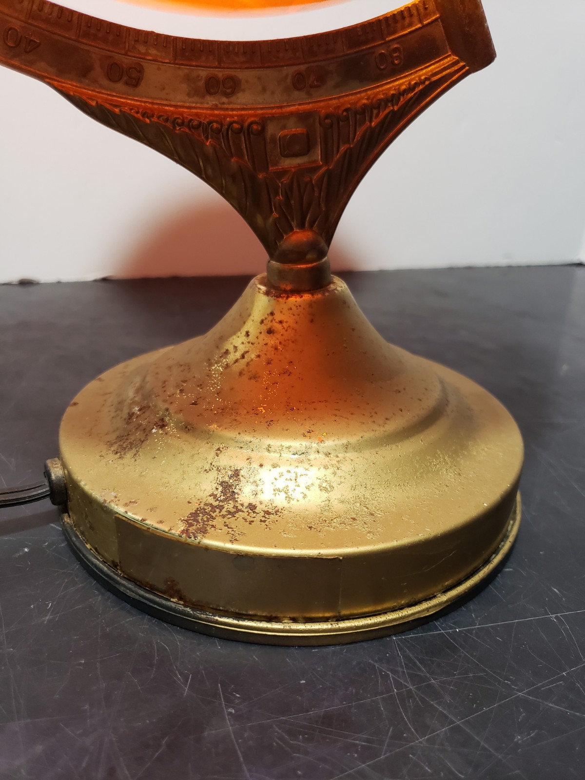 Vintage Fucashun Lighted Globe Lamp Touch Light
