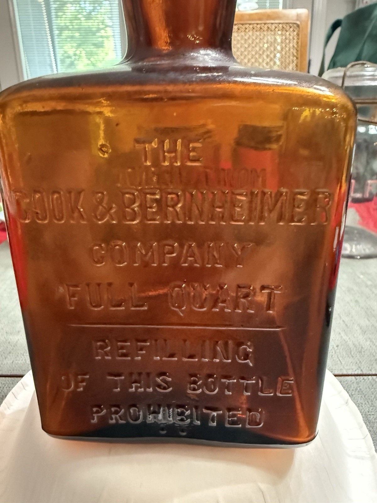 MOUNT VERNON PURE RYE WHISKEY BOTTLE