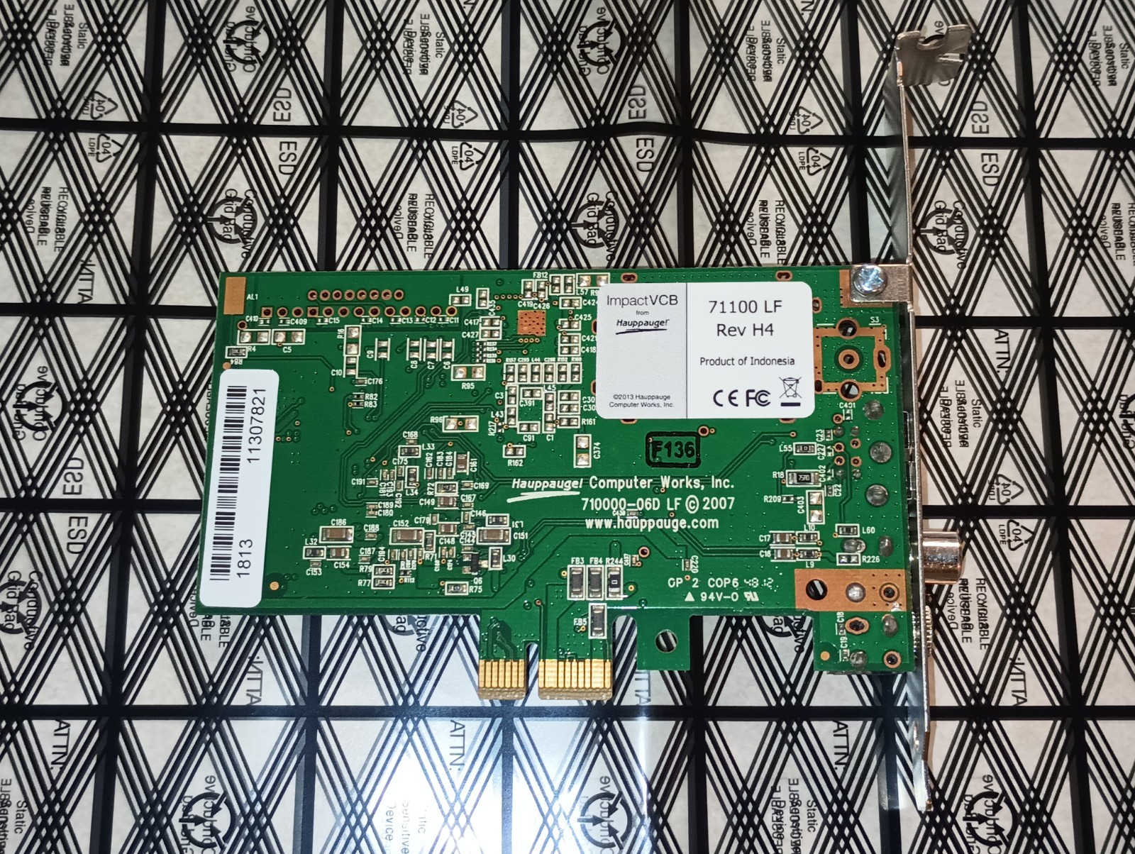 ImpactVCB From Hauppauge 71100 LF Rev H4