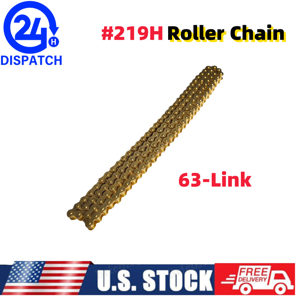 For MotoTec 48V Pro Electric Dirt Bike 1800W/1600W #219H 63L Chain 63-Link
