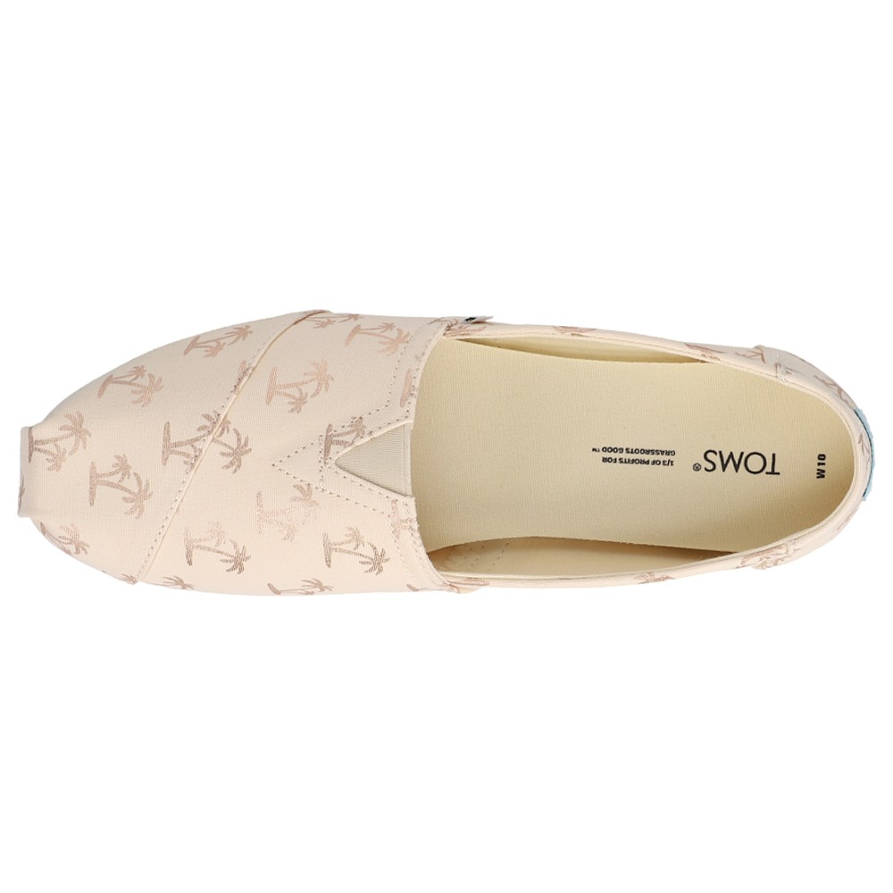 TOMS Alpargata Slip On Womens Beige Flats Casual 10018003T