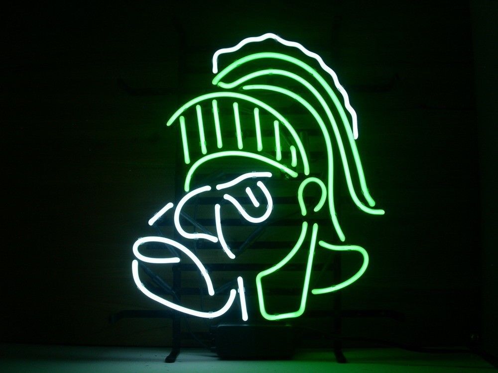 Green Sparta Neon Signs 19x15 Beer Bar Pub Restaurant Cave Cinema Wall Decor