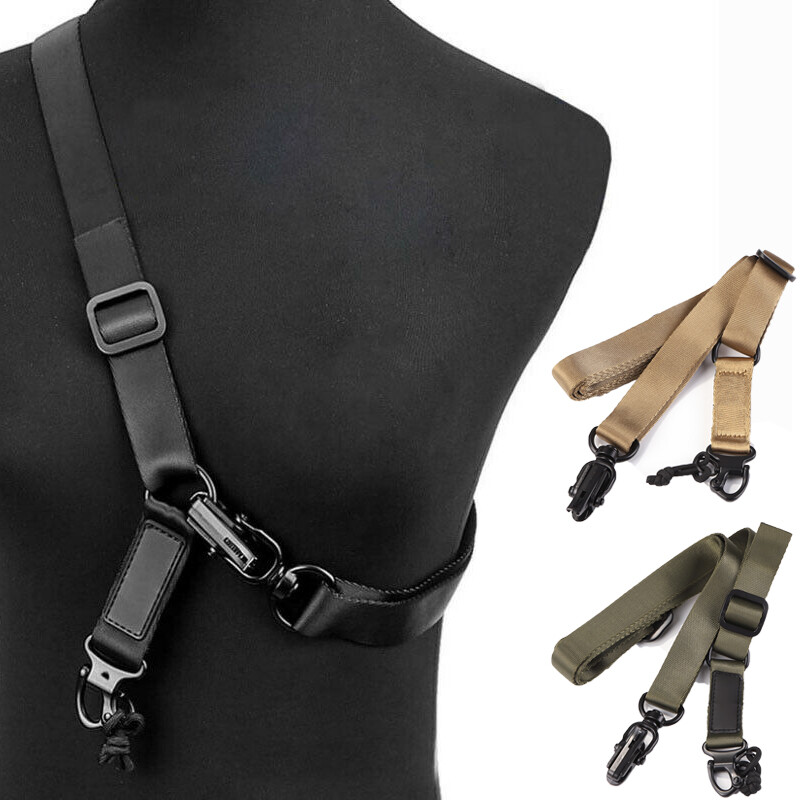 Airsoft Shoulder Strap Nylon Tactical 1 or 2 Point Slings Rifle Buttstock Rope