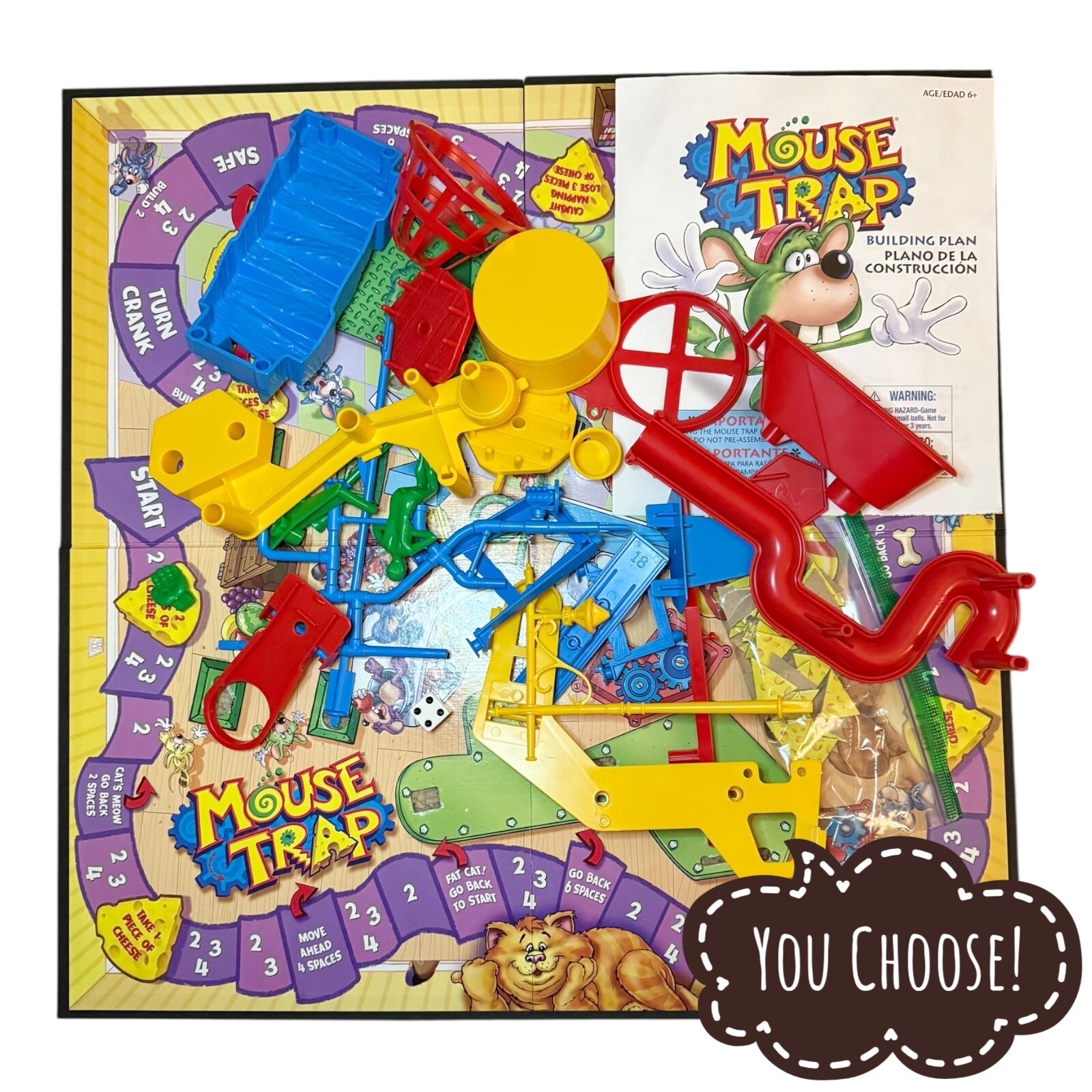 Mouse Trap 2005 Board Game Replacement Parts Pieces - Pick What You Need EUC