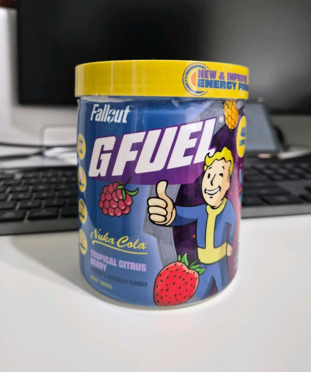 G Fuel Fallout Nuka Cola Tropical Citrus Berry Energy Formula 40 Serving 2.0