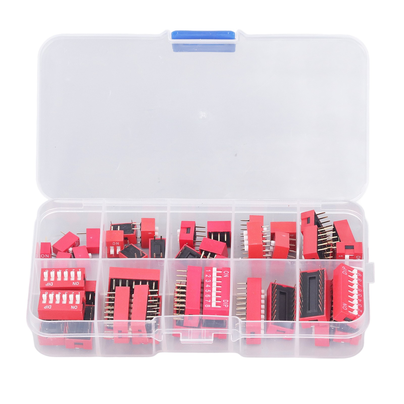 45Pcs Dip Switch Assorted Kit Durable Toggle Switch For Circuit Breadboards Hot