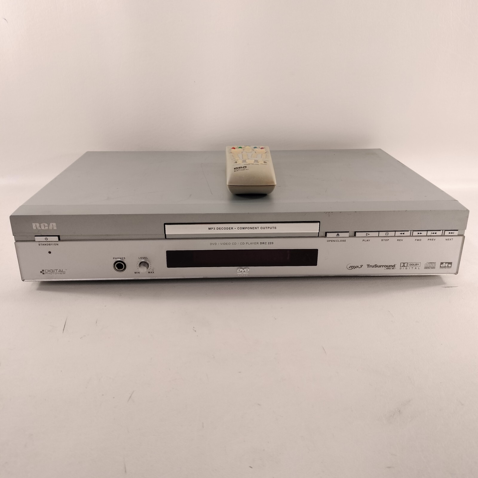 RCA DRC 220 N MP3 Decoder DVD PLAYER Tested With Remote