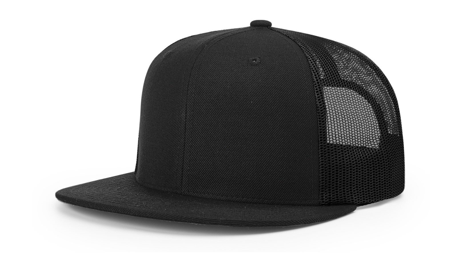 Richardson 511 Flatbill Trucker Cap Wool Blend Adjustable Snapback OSFM Hi-Pro