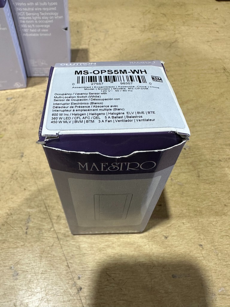 LUTRON MS-OPS5M-WH SENSING SWITCH  B88