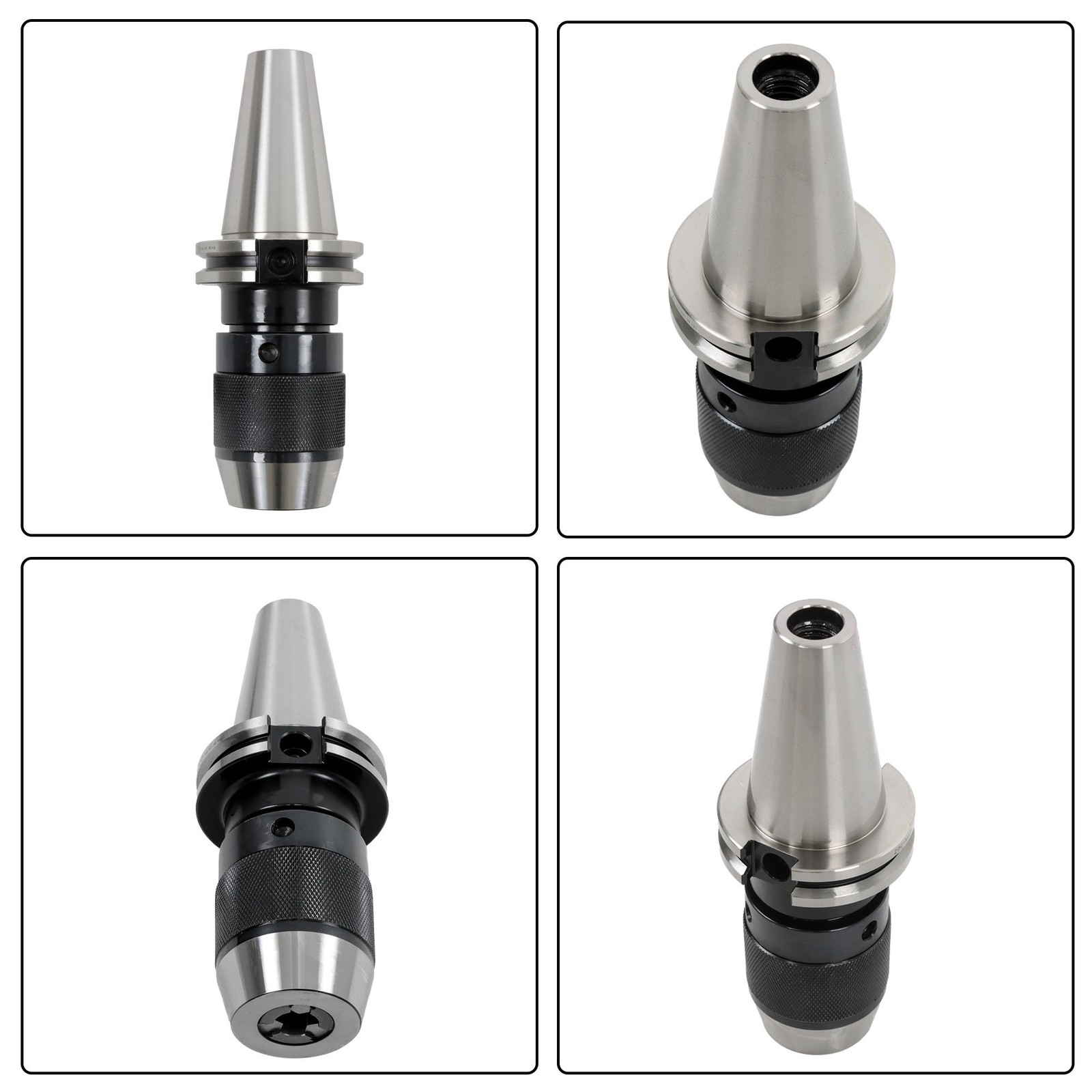 CAT40 Precision Dual Contact Chuck 1/2" Keyless With Solid Shank