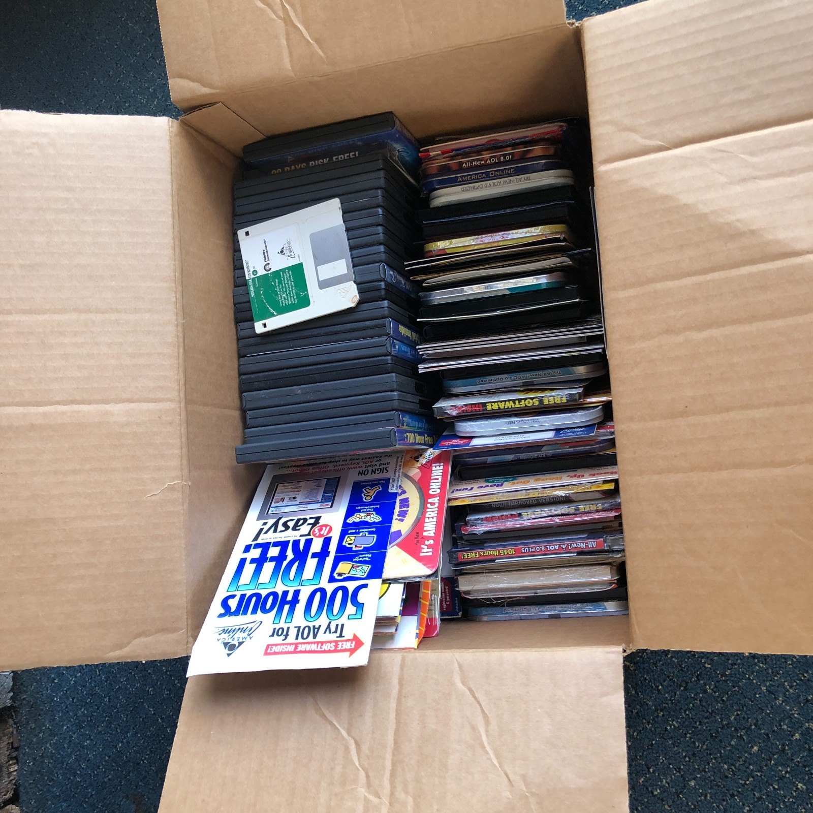AOL Disk Collection of 120 pieces in original packaging