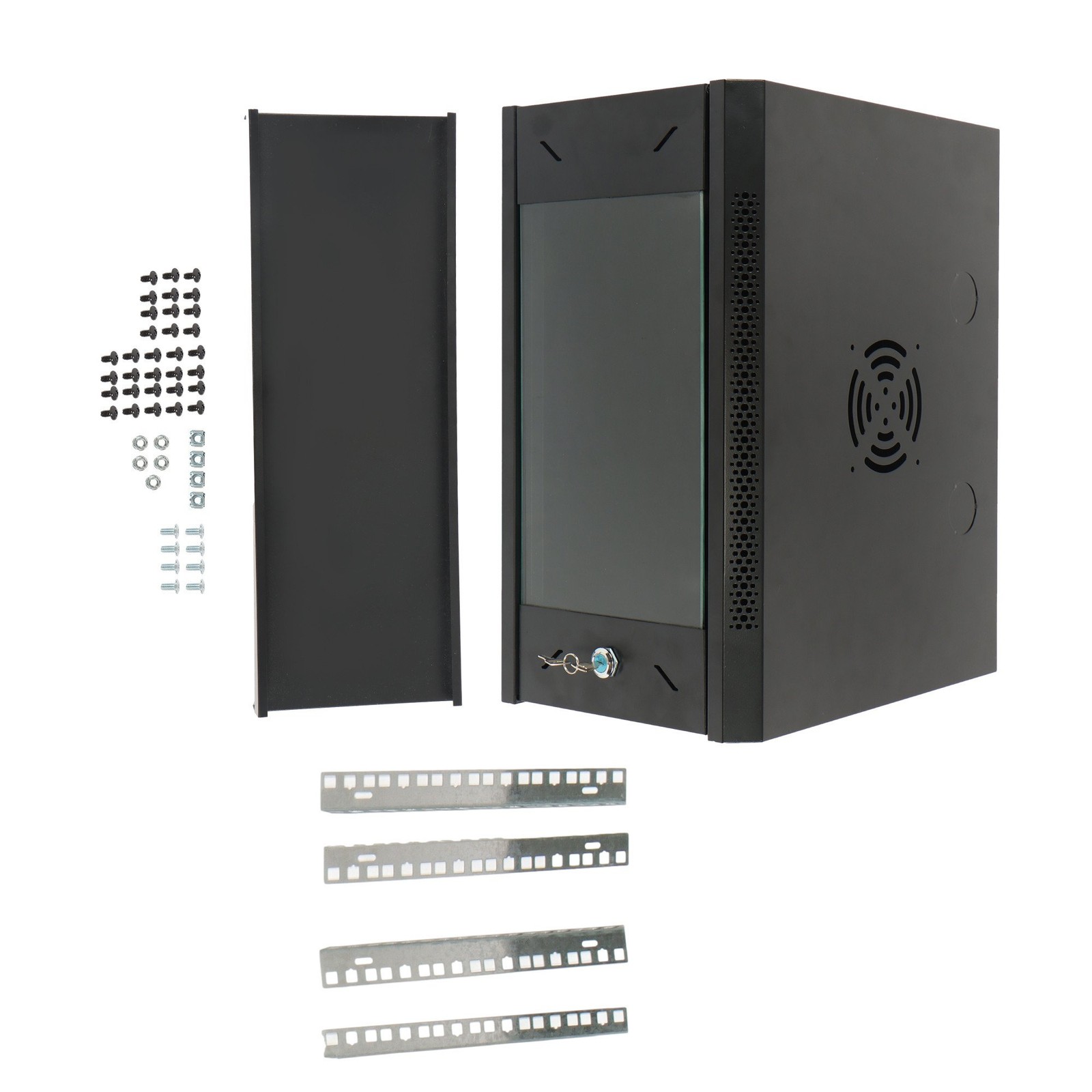 LABLT 6U network server cabinet rack wall mount Maximum depth 15.5" With Locks