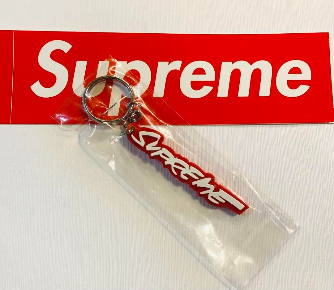 Supreme Futura Logo Keychain Red FW20 Brand New AUTHENTIC