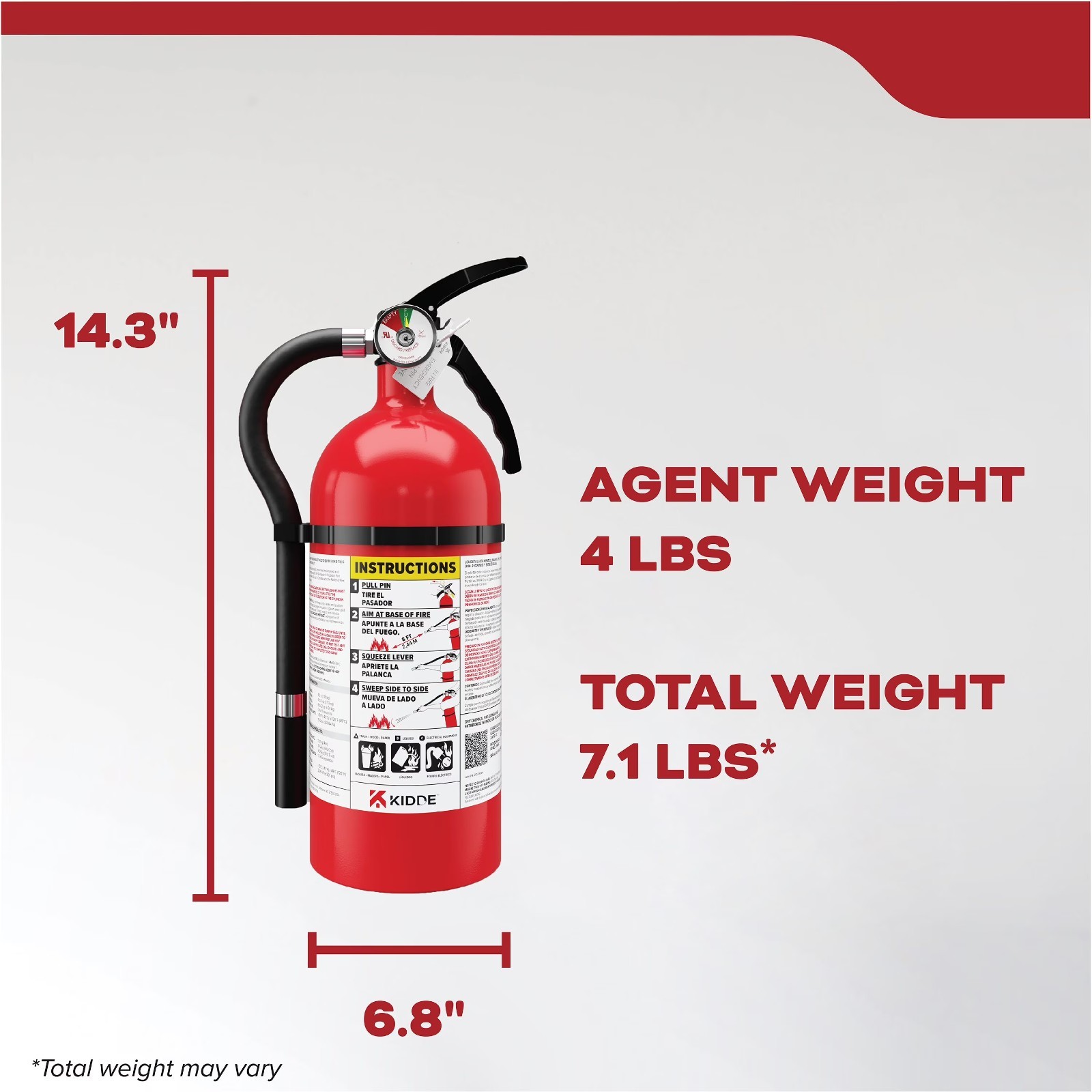 Kidde Fire Extinguisher for Home, Residential 2A10BC