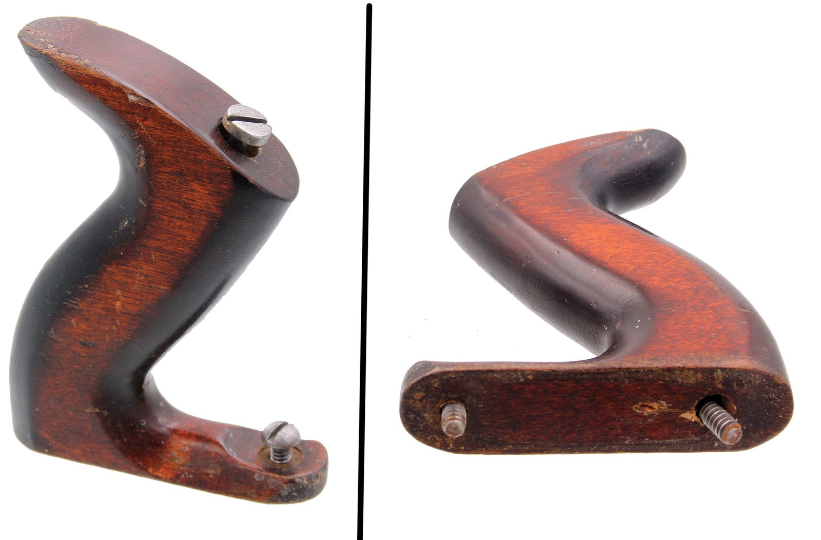 Orig. Stained Hdwd. Rear Handle for Millers Falls No. 14 Jack Plane-mjdtoolparts