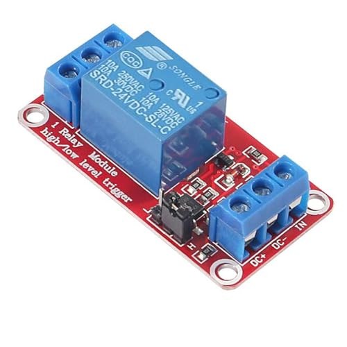 2pcs 24V 1 Channel Relay Module with Optocoupler Isolation Support 24 Volts