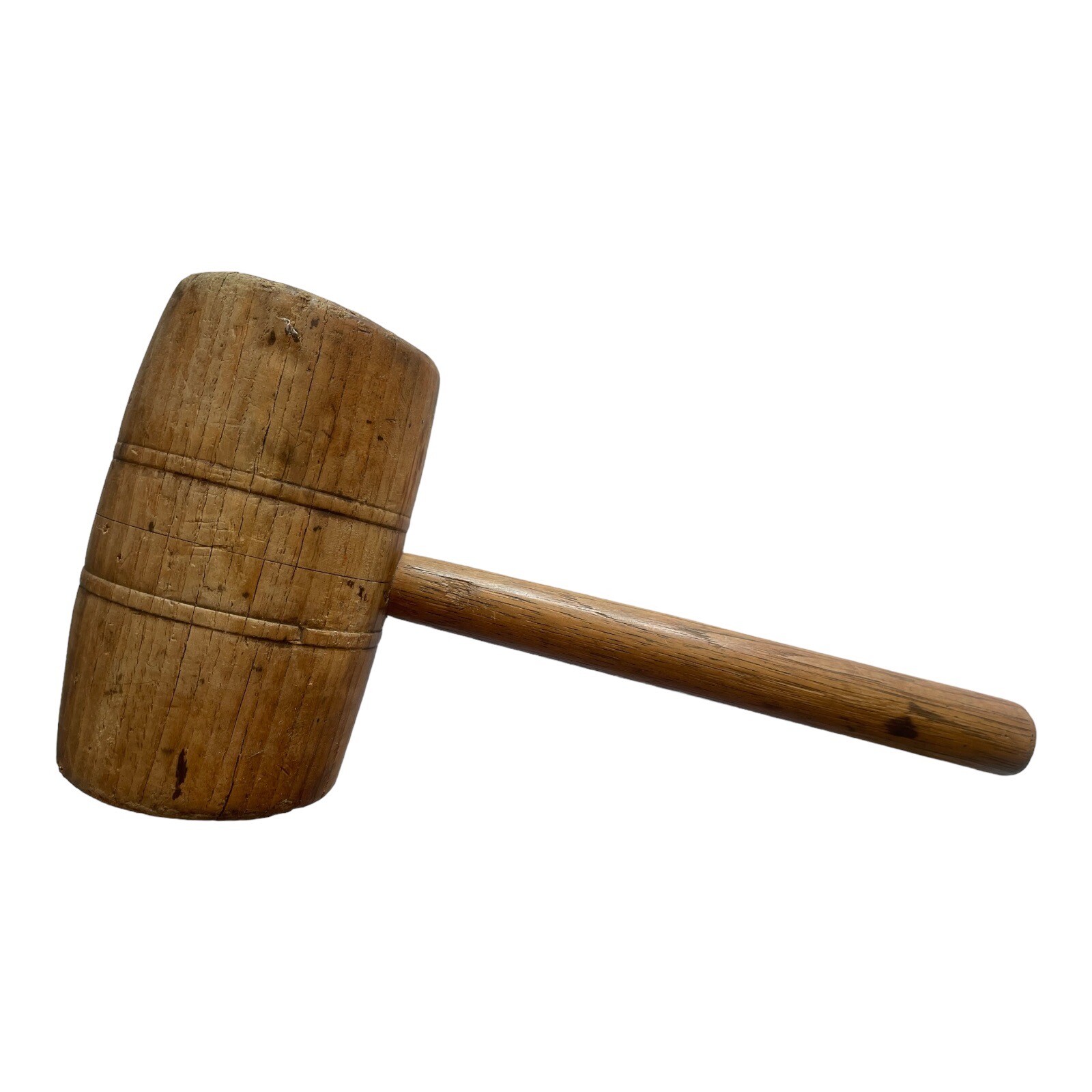 VTG Wood Carvers Mallet 14in Sculptor Pattern Maker Tool Primitive Heavy Large
