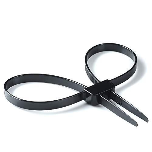 10 Pack Heavy Duty Zip Ties Double Locking Cuff Plastic Cable Ties
