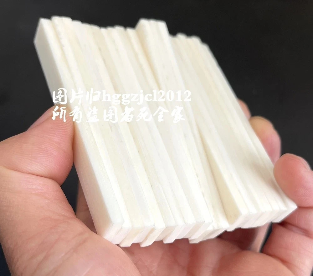 20 Pcs Skeleton Flat Blank Slice Handle Musical Instruments 85x10x3.5mm