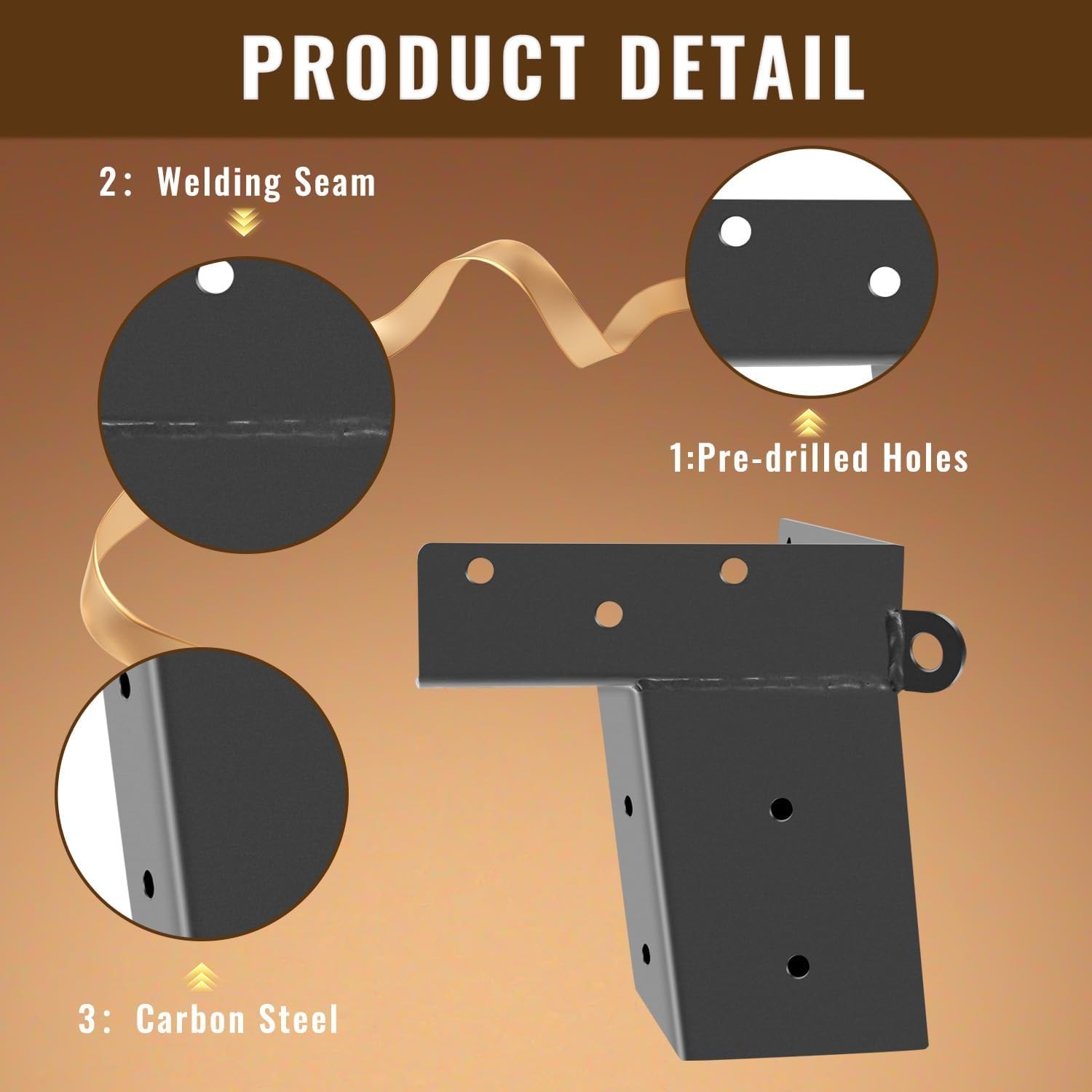 Deer Blind Brackets 4X4 Heavy Duty Elevator Bracket Outdoor Compound Angle Brack