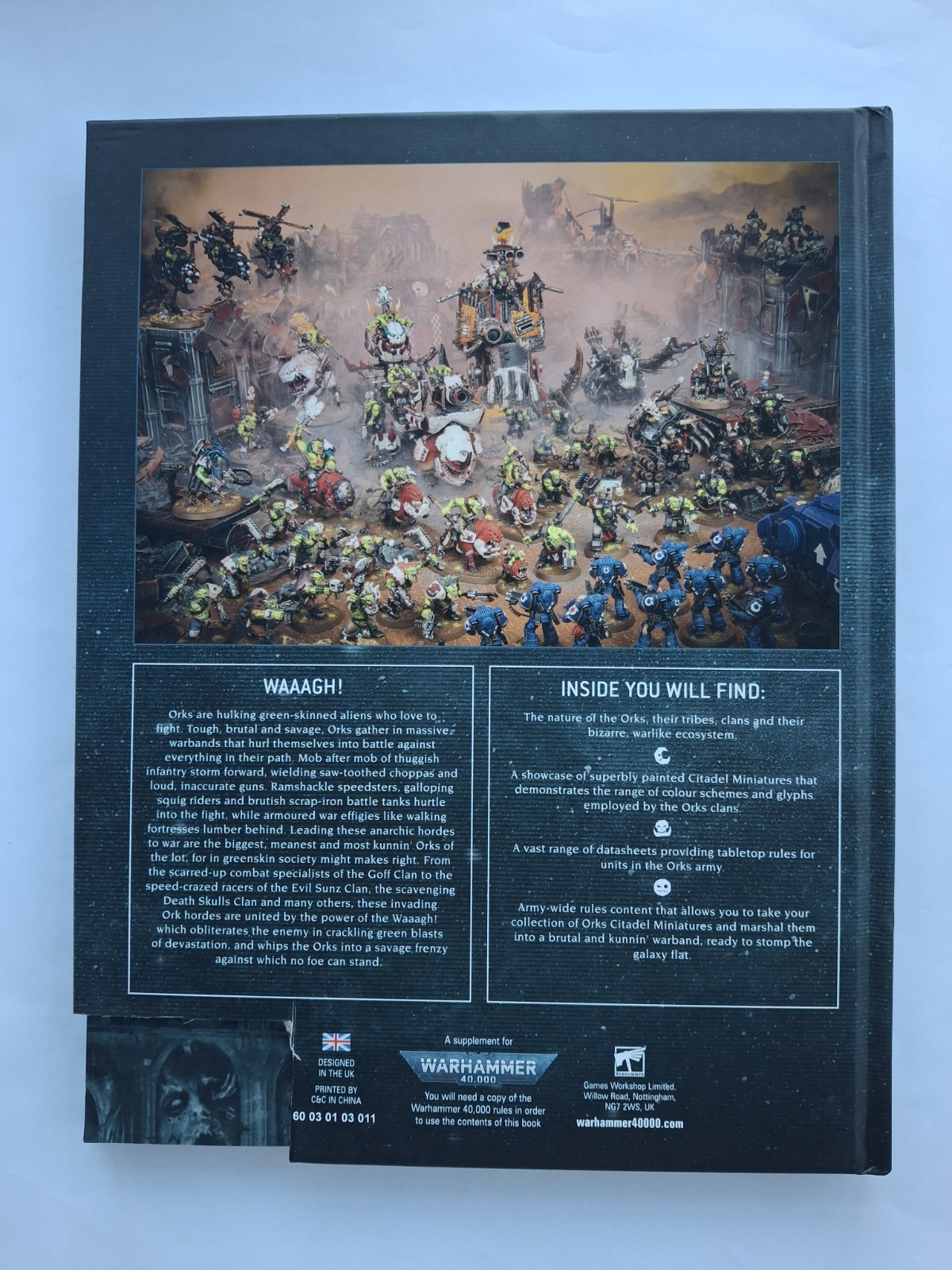 Warhammer 40K Codex Orks, 9th Edition, Hardback Book, Rulebook Guide GW