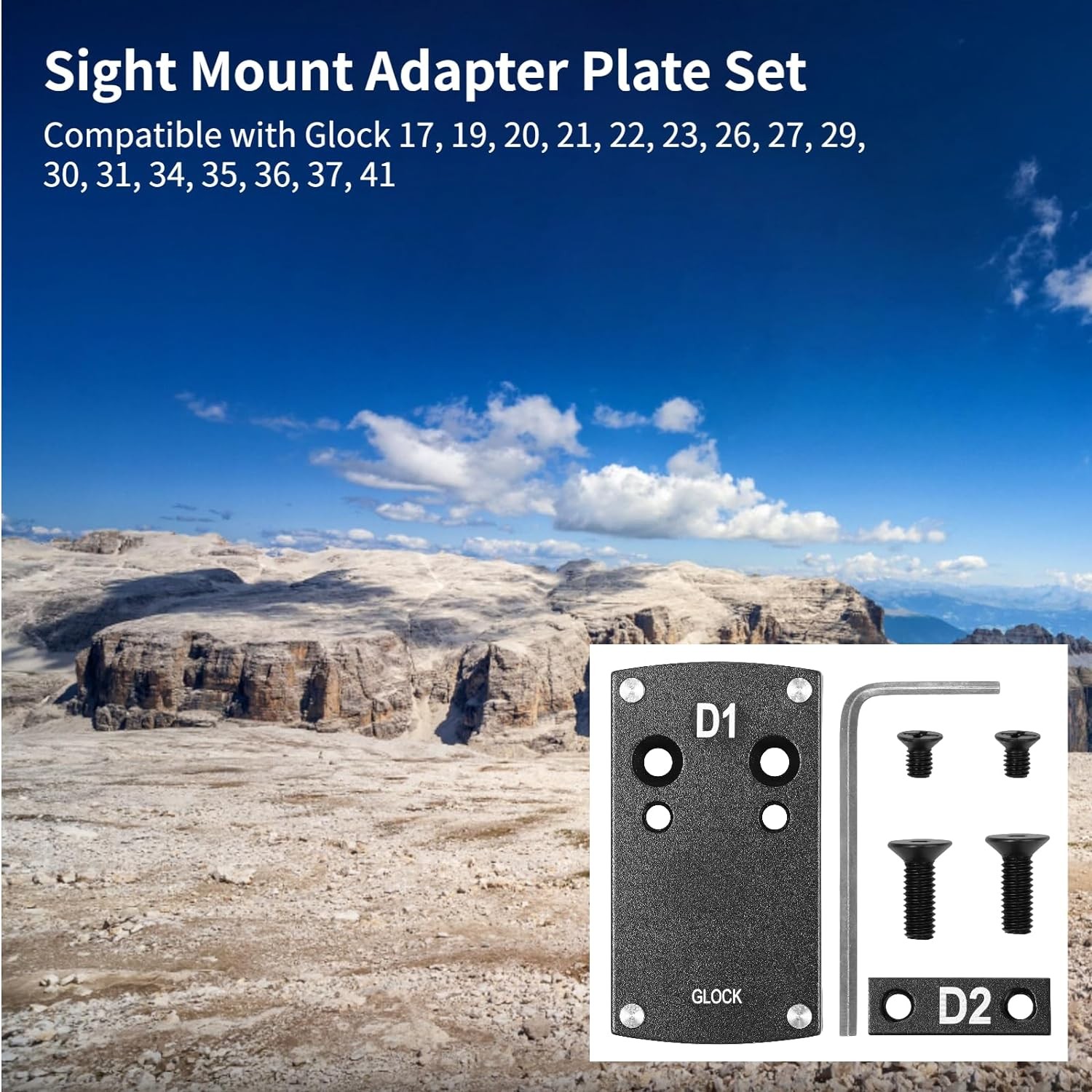 Universal Pistol Red Dot Sight Mount Plate Base For Taurus Glock 17 19 22 23 26