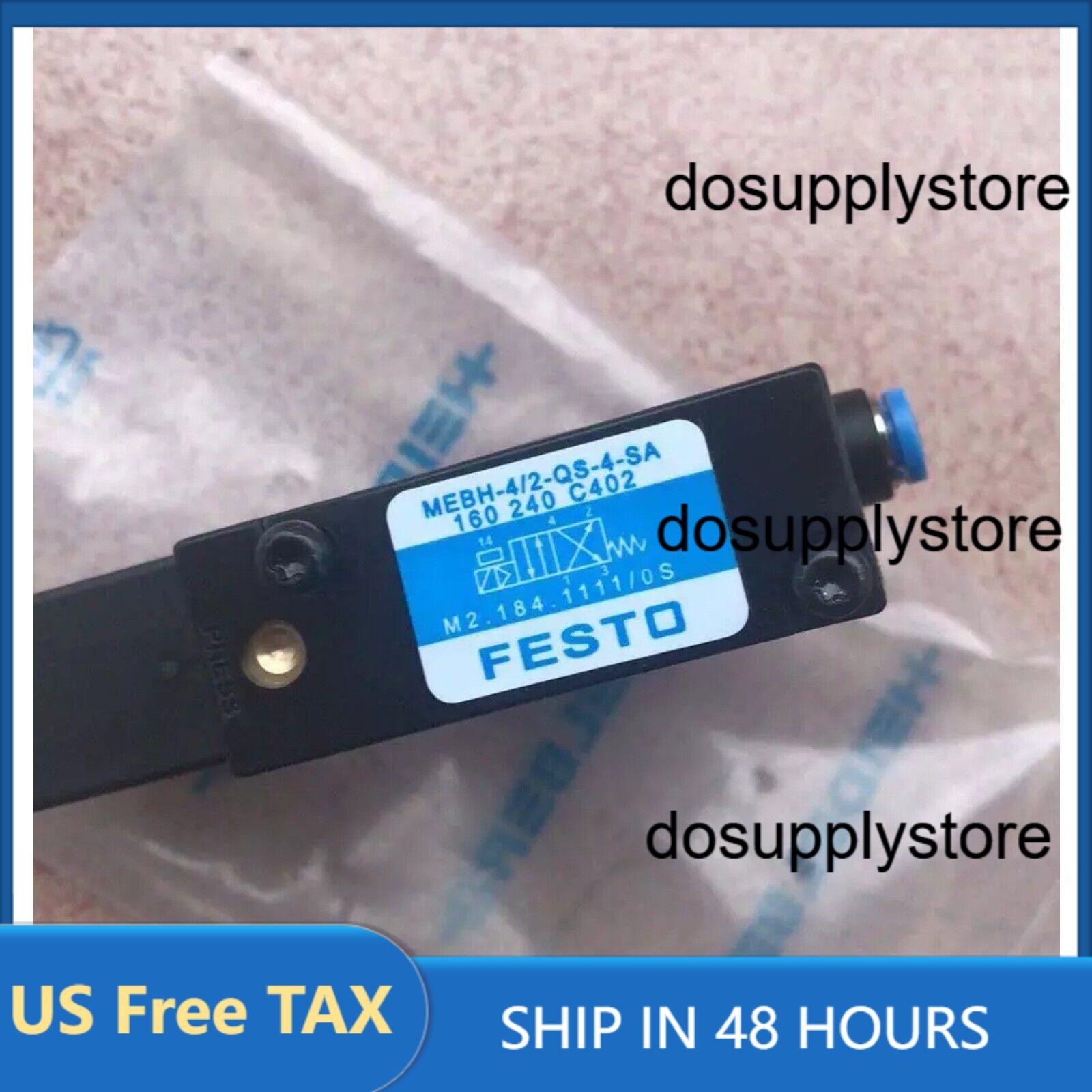 New MEBH-4/2-QS-4-SA Festo 160240 Solenoid Valve Heidelberg MachineFast Shipping