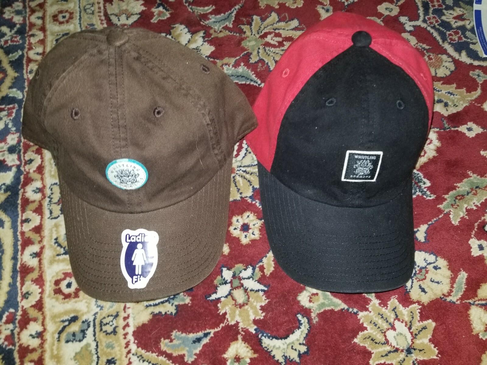 2 Whistling Straits Golf Hat One Size Fits All Chcolate Black / Red Adjustable