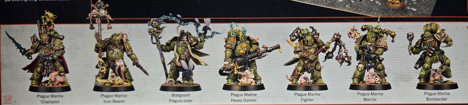 Kill Team Starter Set Death Guard Plague Marines Single Figures New On Sprue NOS