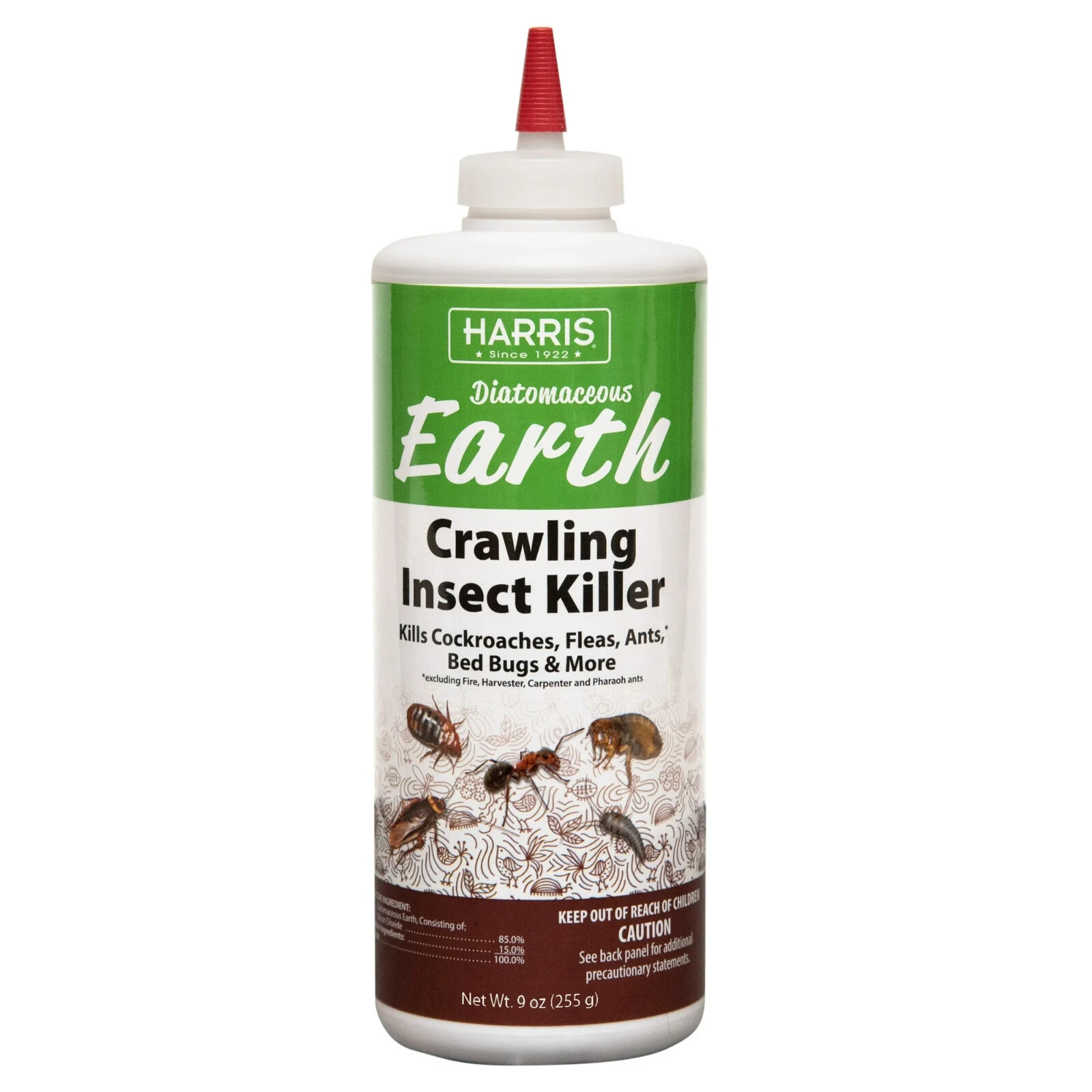 2 Count Harris Diatomaceous Earth Crawling Insect Killer, 9oz