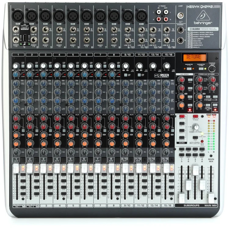 Behringer Xenyx QX2442USB Mixer with USB and Effects