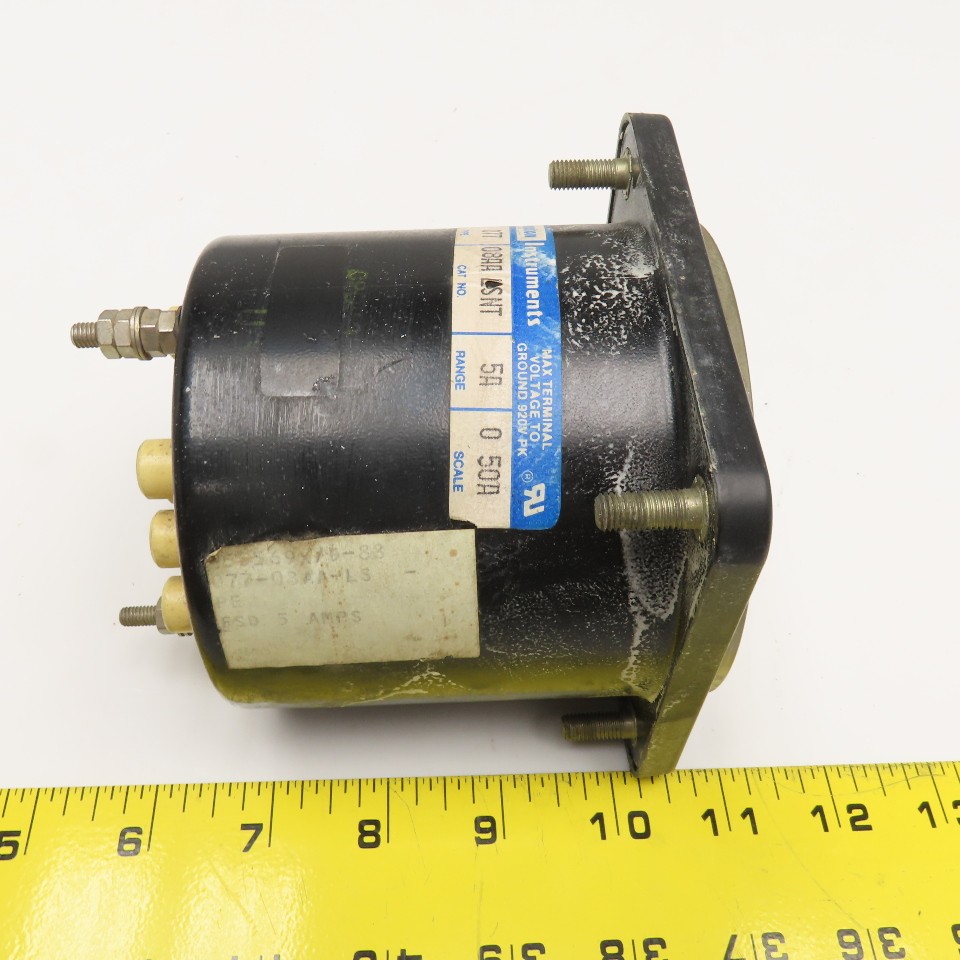 Crompton 08AA LSNT Type 077 0-50A Panel AC Amp Meter