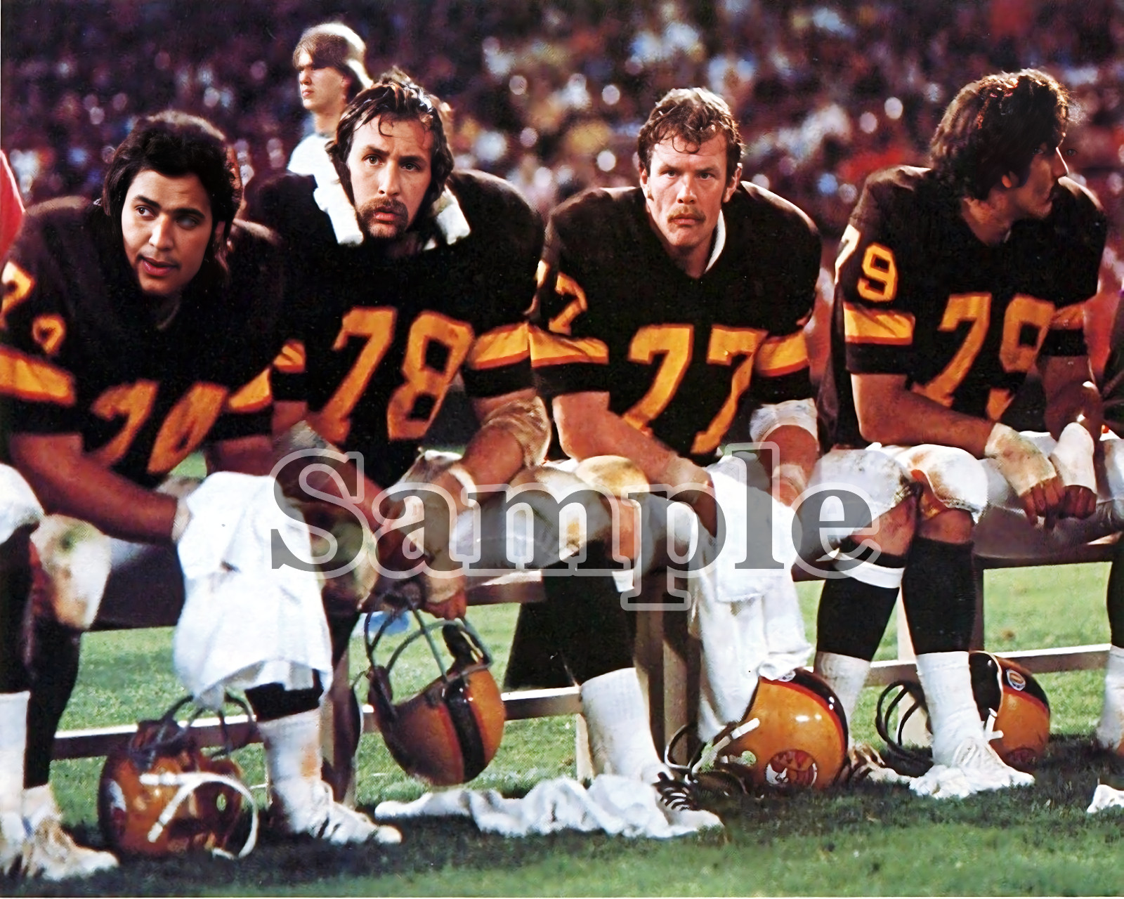 WFL 1974 Honolulu Hawaiians D line  8 X 10 Color Photo Picture
