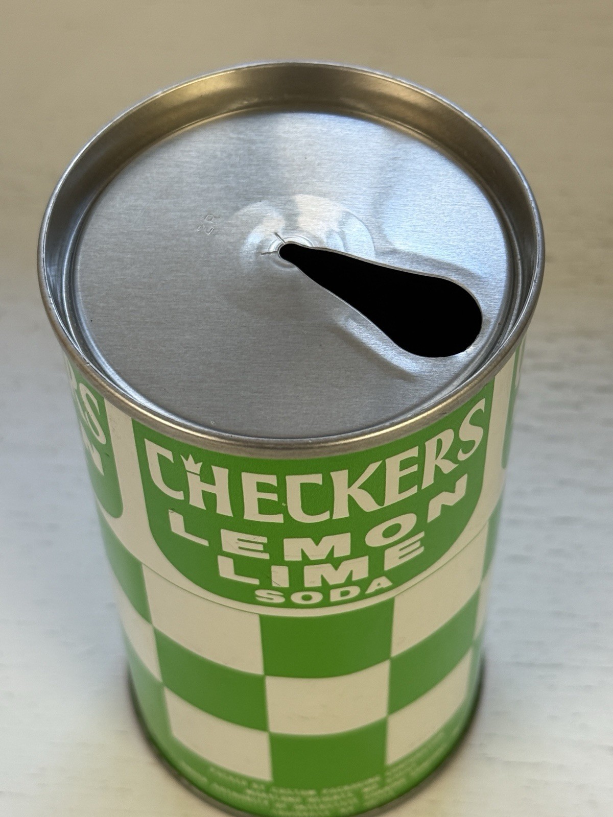 Tough Checker’s Lemon Lime Soda Can