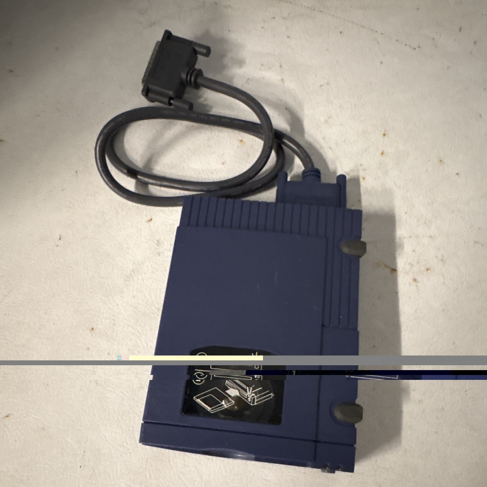 Iomega Zip 100 100MB External Parallel Zip Drive Z100P2 Blue MPN 04061D00